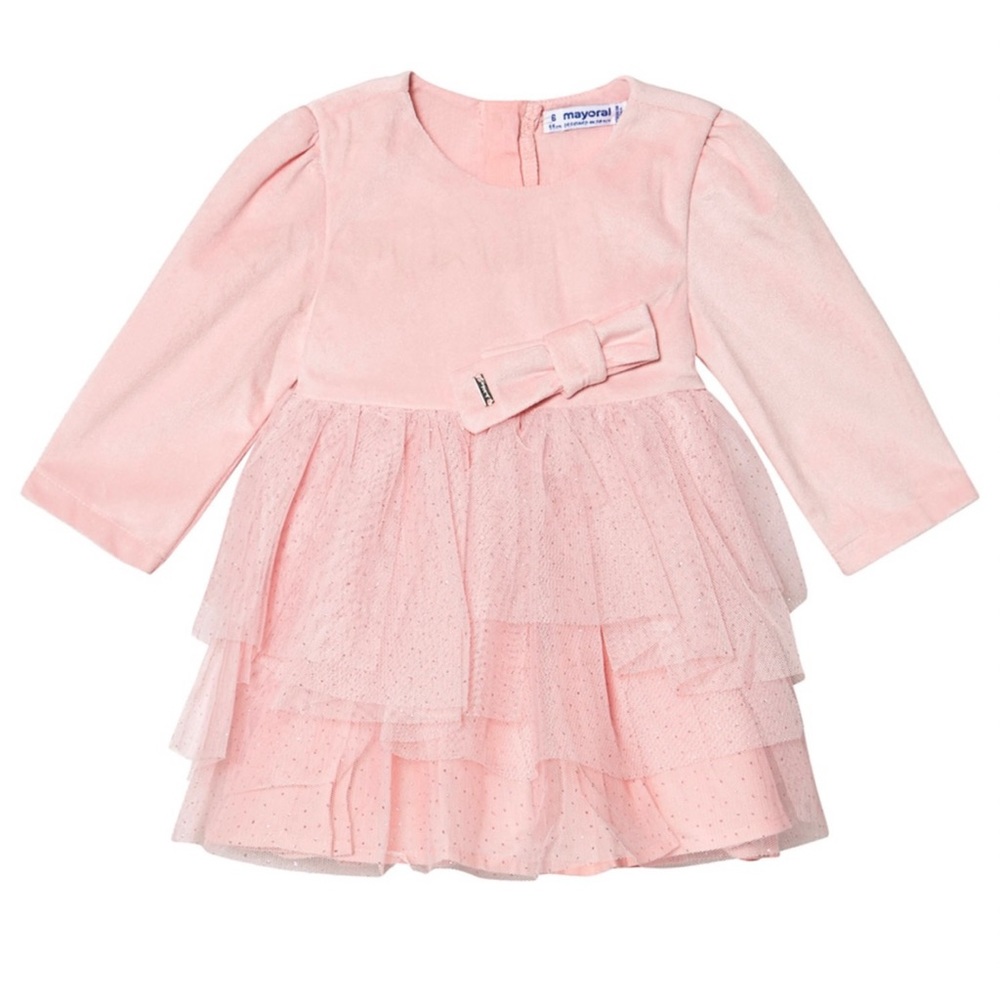 Mayoral Tulle & Velvet Dress, Size 24M NEW
